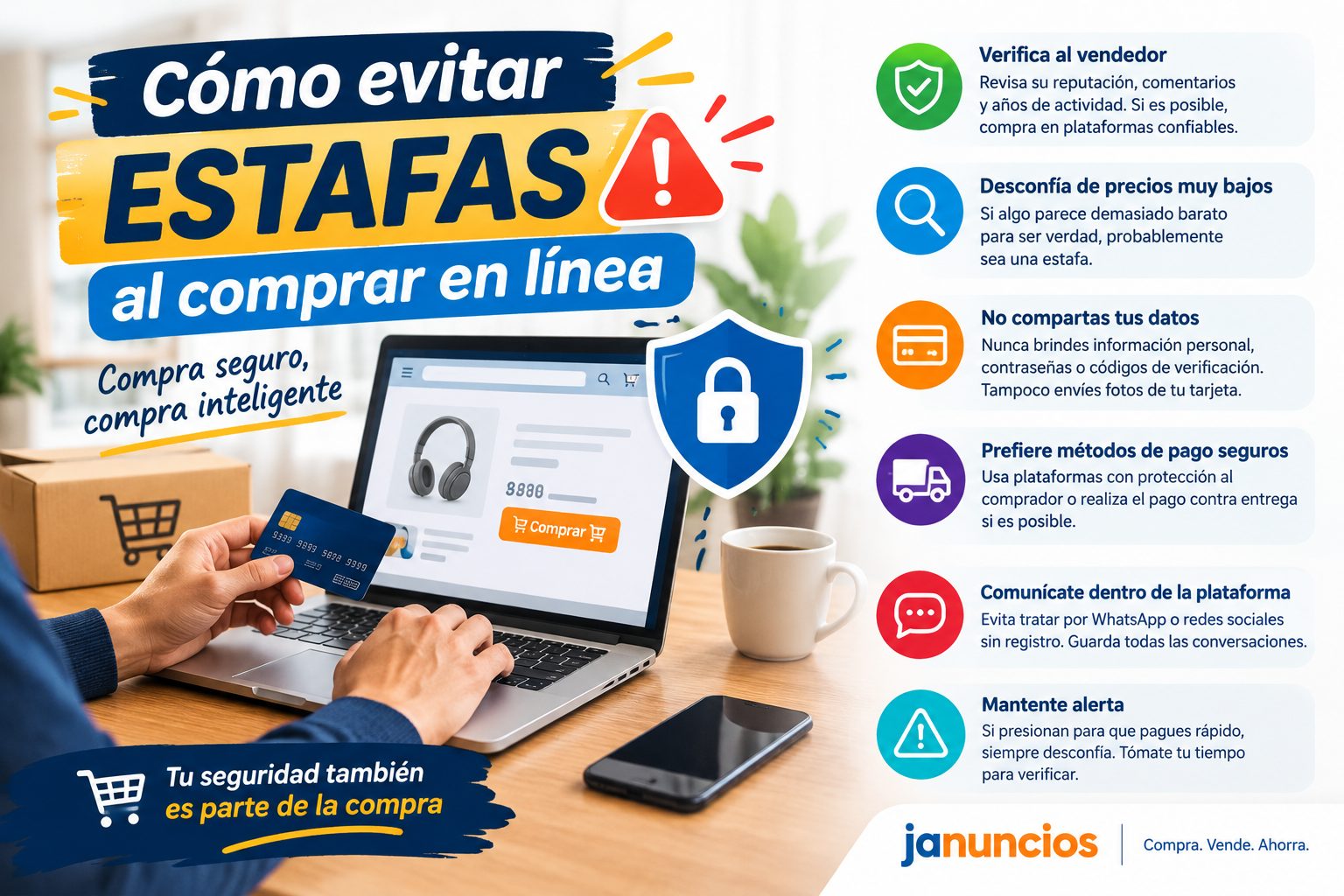 Cómo evitar estafas al comprar en línea