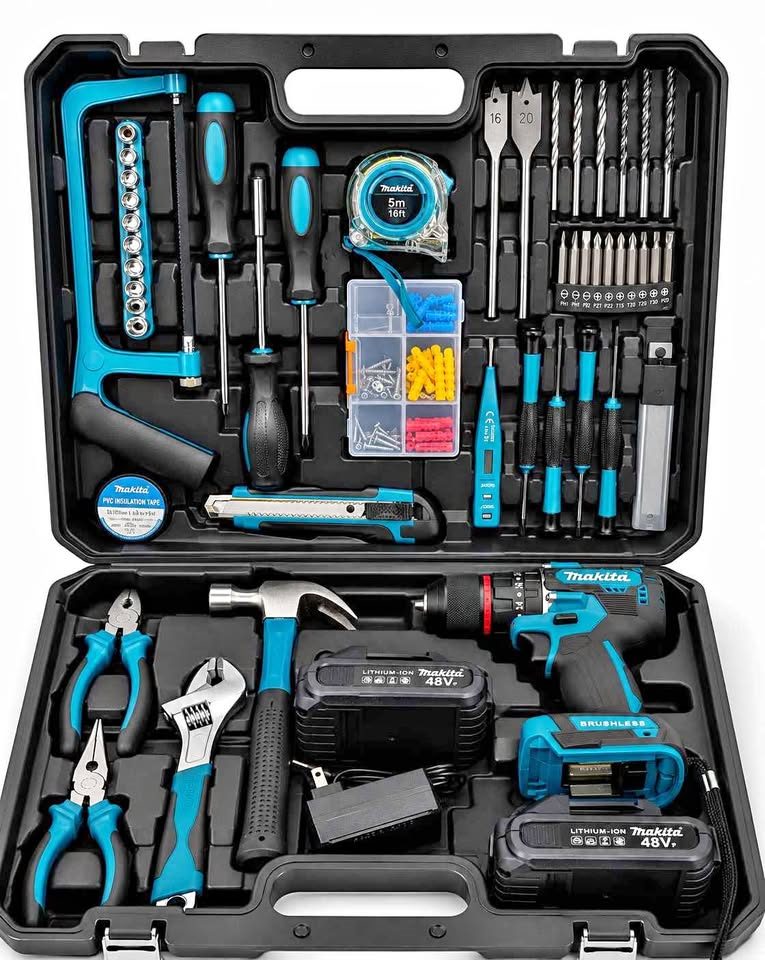 Taladro Inalámbrico Makita 48V Brushless + Kit Completo de Herramientas + 2 Baterías en Managua, Nicaragua